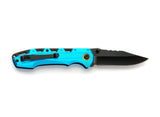 Whitby Lock Knife Blue Aluminium