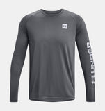 UA Mens Top Long Sleeve Tech Print Fill 012
