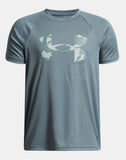 UA Boys Tee Tech Hybrid Print SS (587)