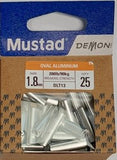 Mustad Demon DLT13 Oval Aluminium Sleeve