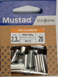 Mustad Demon DLT13 Oval Aluminium Sleeve