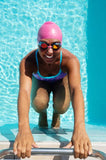 Zoggs Swim Goggles Racespec Mirror Adt PnkBlu
