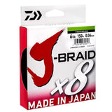 Daiwa Fishing J-Braid X8 Chartreuse 150m