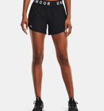 UA Womens Play Up Shorts 5 in Black