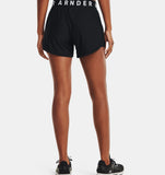 UA Womens Play Up Shorts 5 in Black
