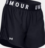 UA Womens Play Up Shorts 5 in Black