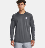 UA Mens Top Long Sleeve Tech Print Fill 012