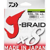 Daiwa Fishing J-Braid X8 Chartreuse 150m