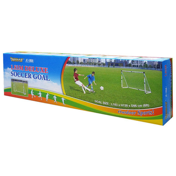 Outdoor Play Deluxe Soccer Goal White