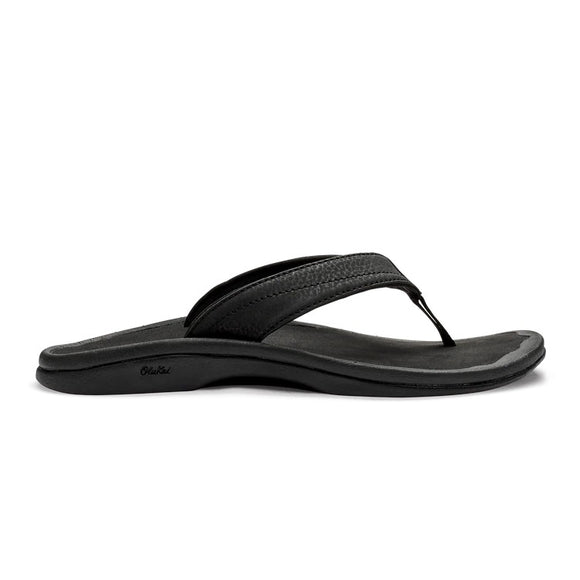 OluKai Womens Jandals Ohana Black