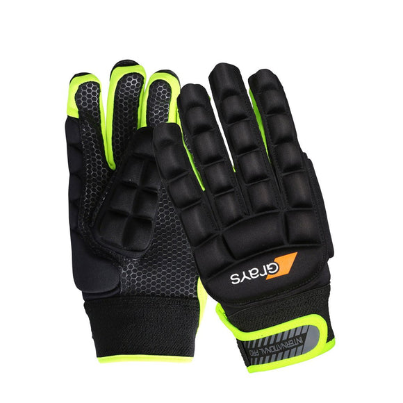 Grays Hockey International Pro Glove Blk/Ylw