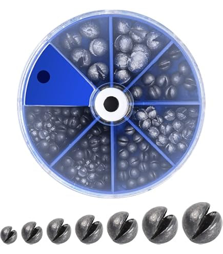 WS Split Shot Round Blue Assorted