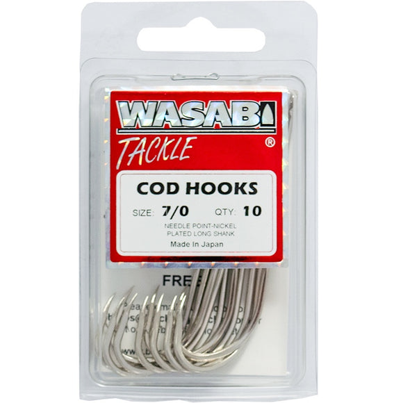 Wasabi Cod Hook 7/0 Pack