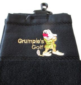 Jamka Golf Towel Grumpies Embroided