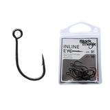 Black Magic Inline Eye Hooks Blk