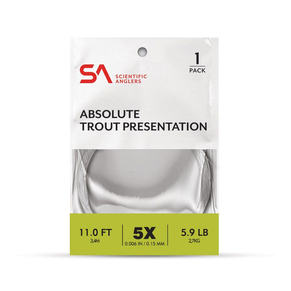 SA Fly Fishing Absolute Trout Leader 11ft