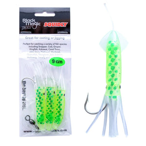 Black Magic Squidly Rigs Lime