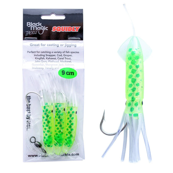 Black Magic Squidly Rigs Lime