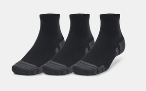 UA Unisex Socks Quarter Cut Performance 3pk (001)