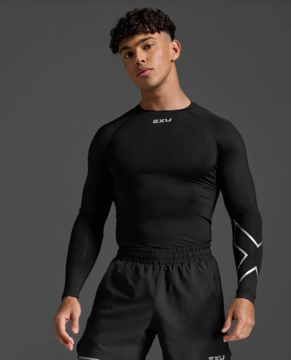 2XU Mens Core Compression Top L/S Blk