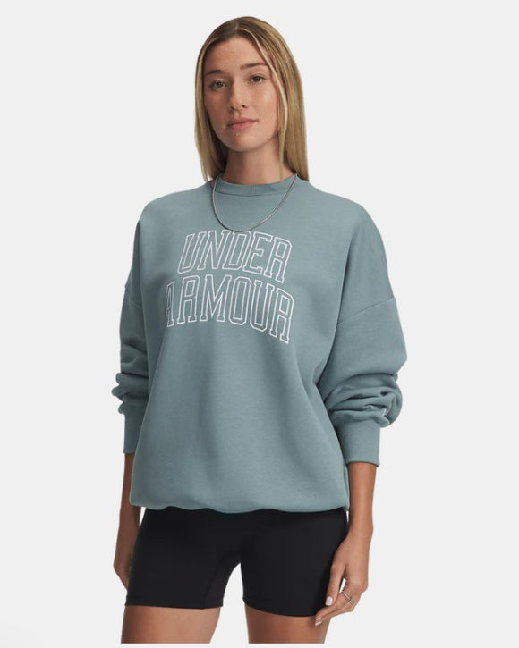 UA Womens Rival Fleece Varsity Crew (323)