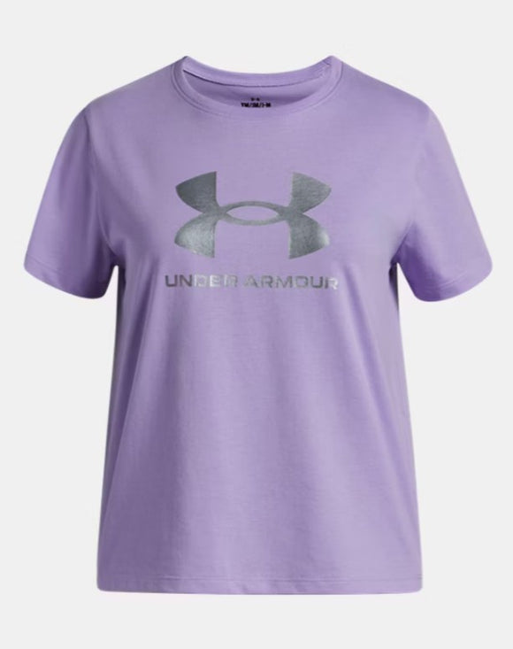 UA Girls Tee Rival Shimmer SS (538)