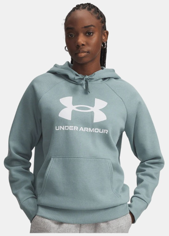 UA Womens Rival Fleece Big Logo Hoodie (323)
