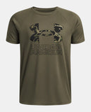 UA Boys Tee Tech Hybrid Print SS (390)