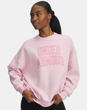 UA Womens Rival Fleece Varsity Crew (647)