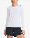 2XU Womens Aspire L/S Tee Shirt Wht