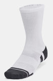 UA Unisex Socks Crew Performance 3pk (100)