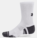 UA Unisex Socks Crew Performance 3pk (100)