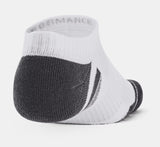 UA Unisex Socks No Show Perf Tech 3pk 100