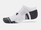 UA Unisex Socks No Show Perf Tech 3pk 100