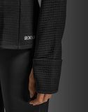 2XU Womens 1/4 zip Top Ignition Haptic Blk
