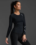 2XU Womens Top L/S Core Compression Blk