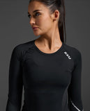 2XU Womens Top L/S Core Compression Blk