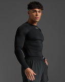 2XU Mens Core Compression Top L/S Blk