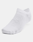 UA Unisex Socks Essential 6 Pack No Show (100)