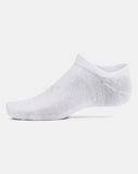 UA Unisex Socks Essential 6 Pack No Show (100)
