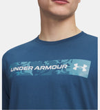 UA Mens Tee Camo Chest Stripe (498)