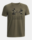 UA Boys Tee Tech Hybrid Print SS (390)