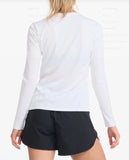 2XU Womens Aspire L/S Tee Shirt Wht