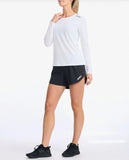 2XU Womens Aspire L/S Tee Shirt Wht