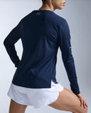 2XU Womens Aero Long Sleeve Shirt Nvy
