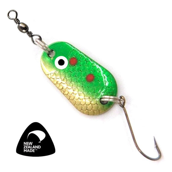 Kilwell NZ Lure Zed Green Gold SHK 7g