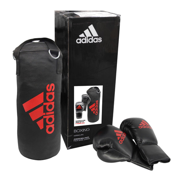 Adidas Junior Boxing Set Black/Red