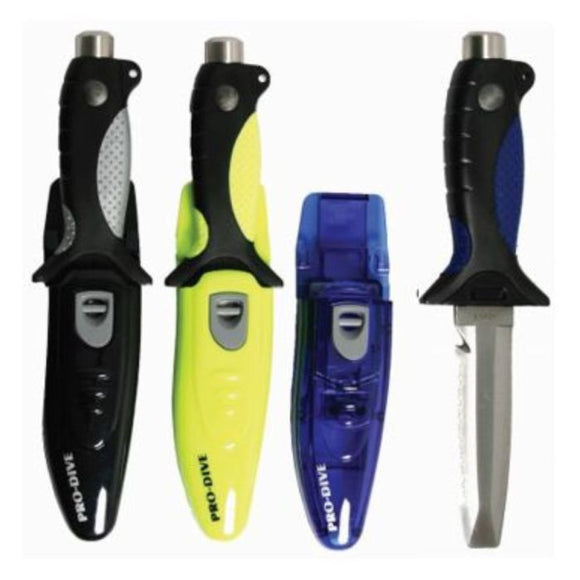 Pro Dive Knife Chisel Tip Yellow DCT