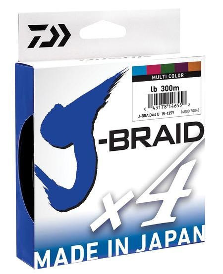 Daiwa J-BRAID X4 Multi Colour