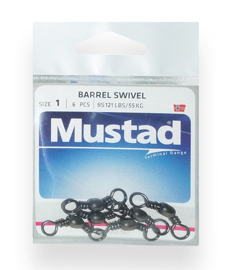 Mustad Barrel Swivel MA021-BN 10pk